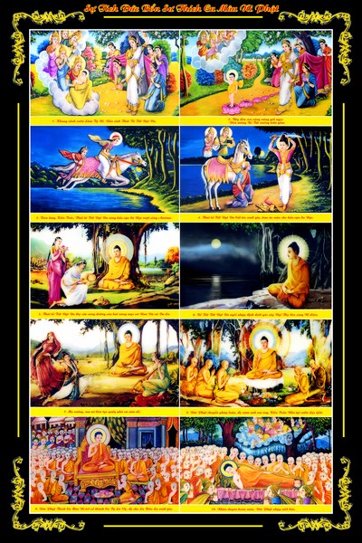 Tranh Lịch Sử Phật Thích Ca