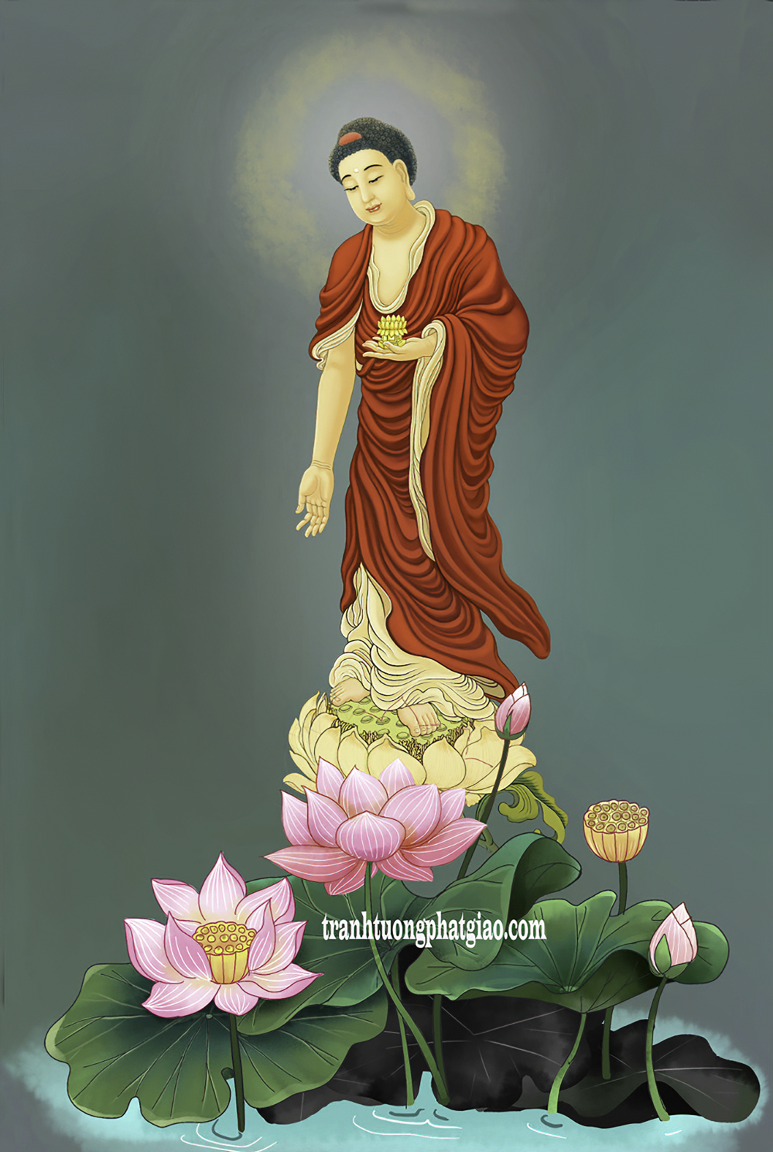 Tranh Phật A DI DA